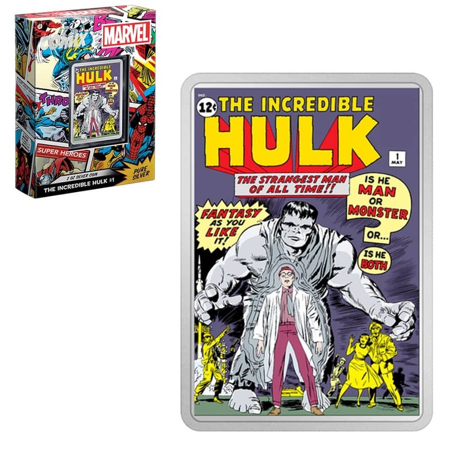 2024 Niue $2 1-oz Silver Classic Superheroes Incredible Hulk