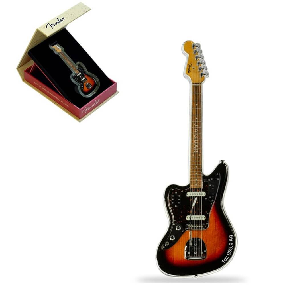 2024 Solomon Islands 1 oz Silver Fender® Jaguar Guitar Coin