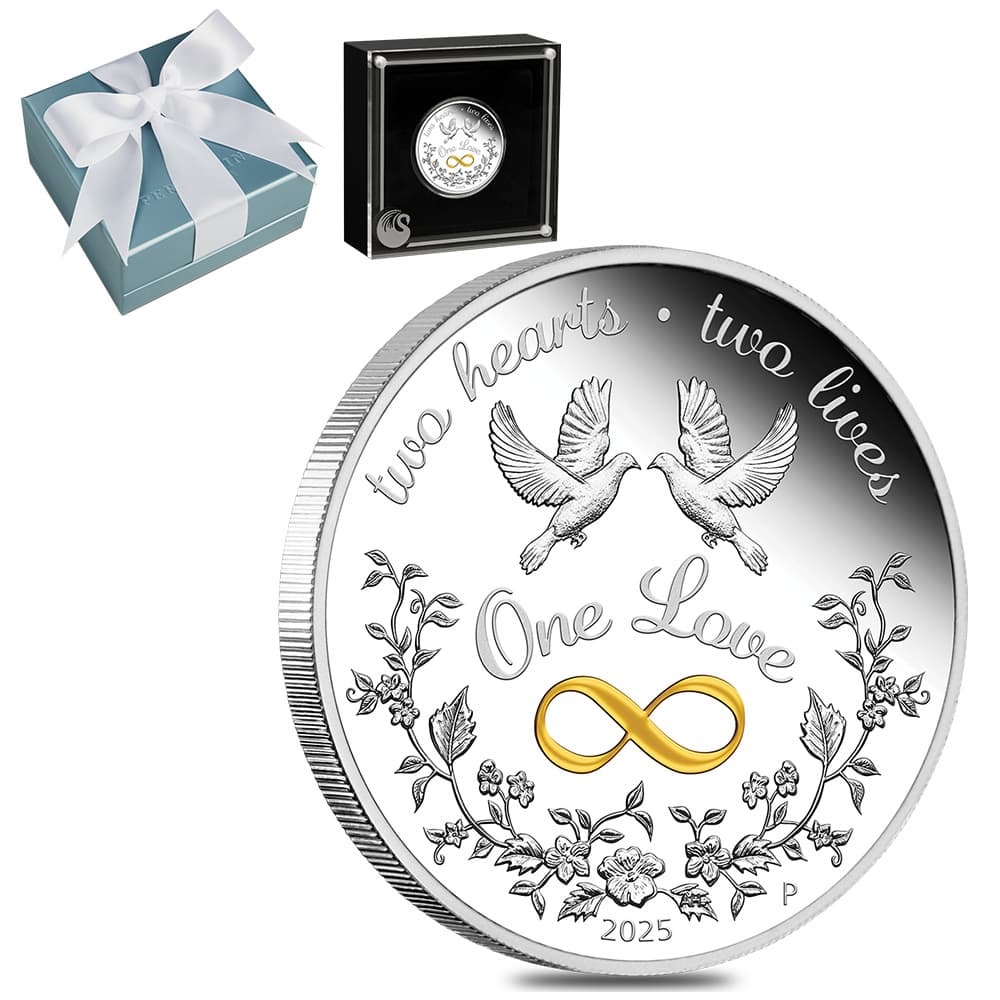 2025 1 oz One Love Proof Silver Coin Australian Perth Mint