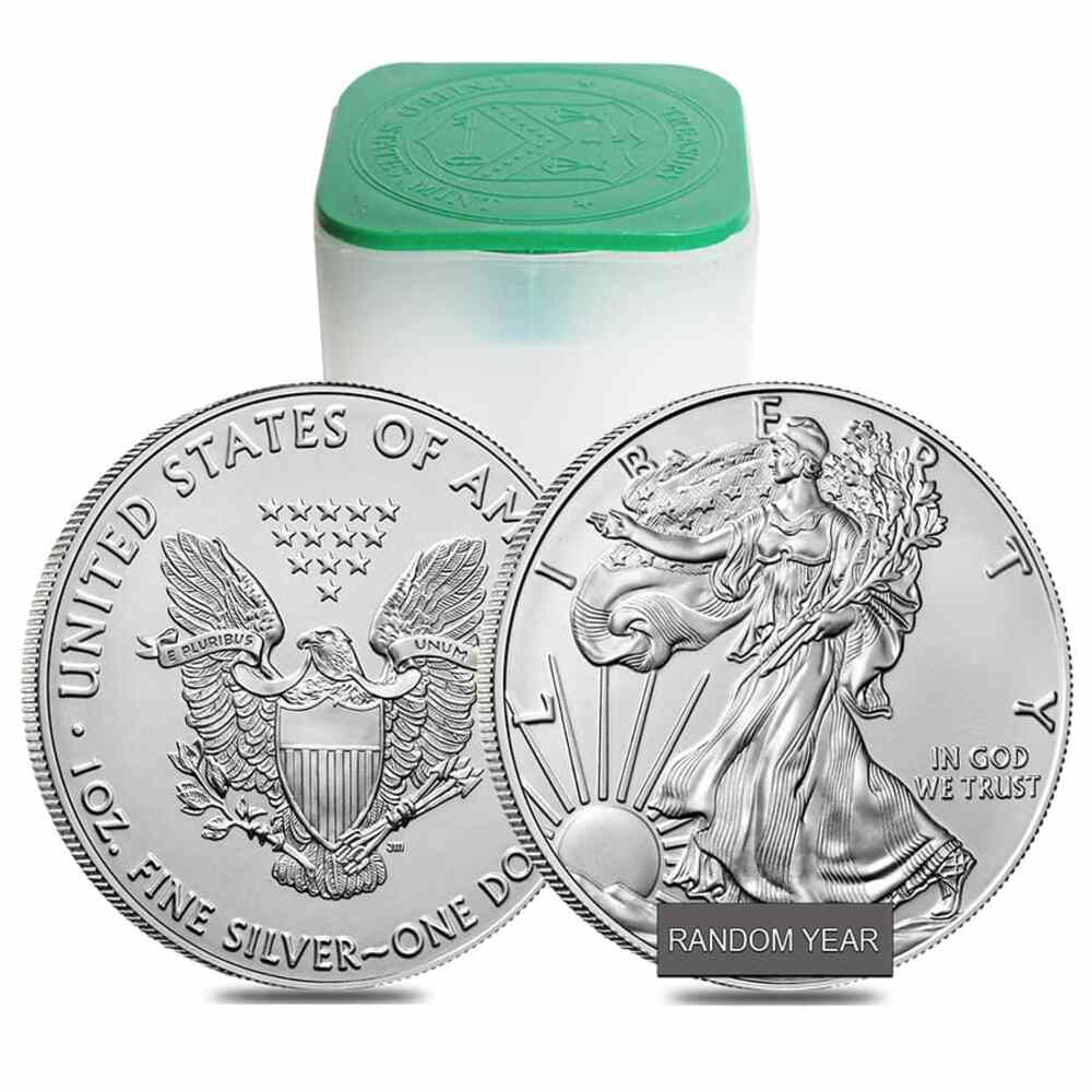 Roll of 20 - 1 oz Silver Eagle BU (Random) | Bullion Exchanges