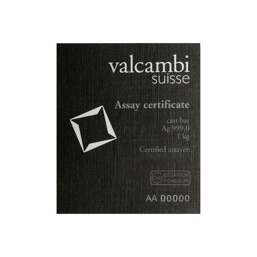 Box of 15 - 1 Kilo Silver Bar Valcambi Suisse .999 Fine (w/Assay)