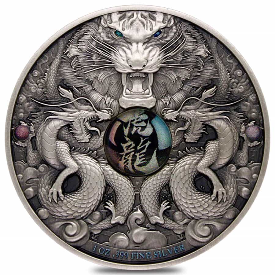 2025 1 oz Asahi Lunar Snake Silver Round