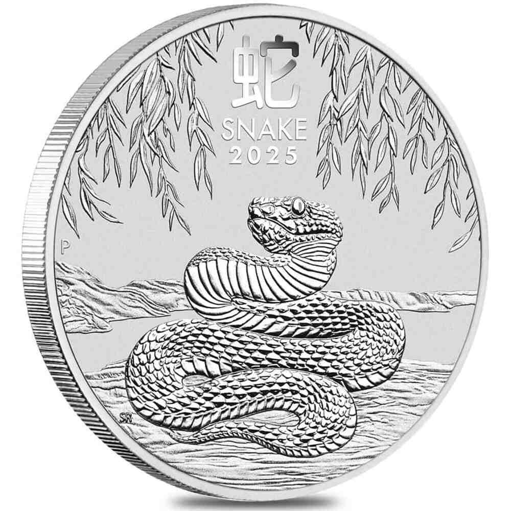 2025 5 oz Silver Lunar Snake BU Australian Perth Mint