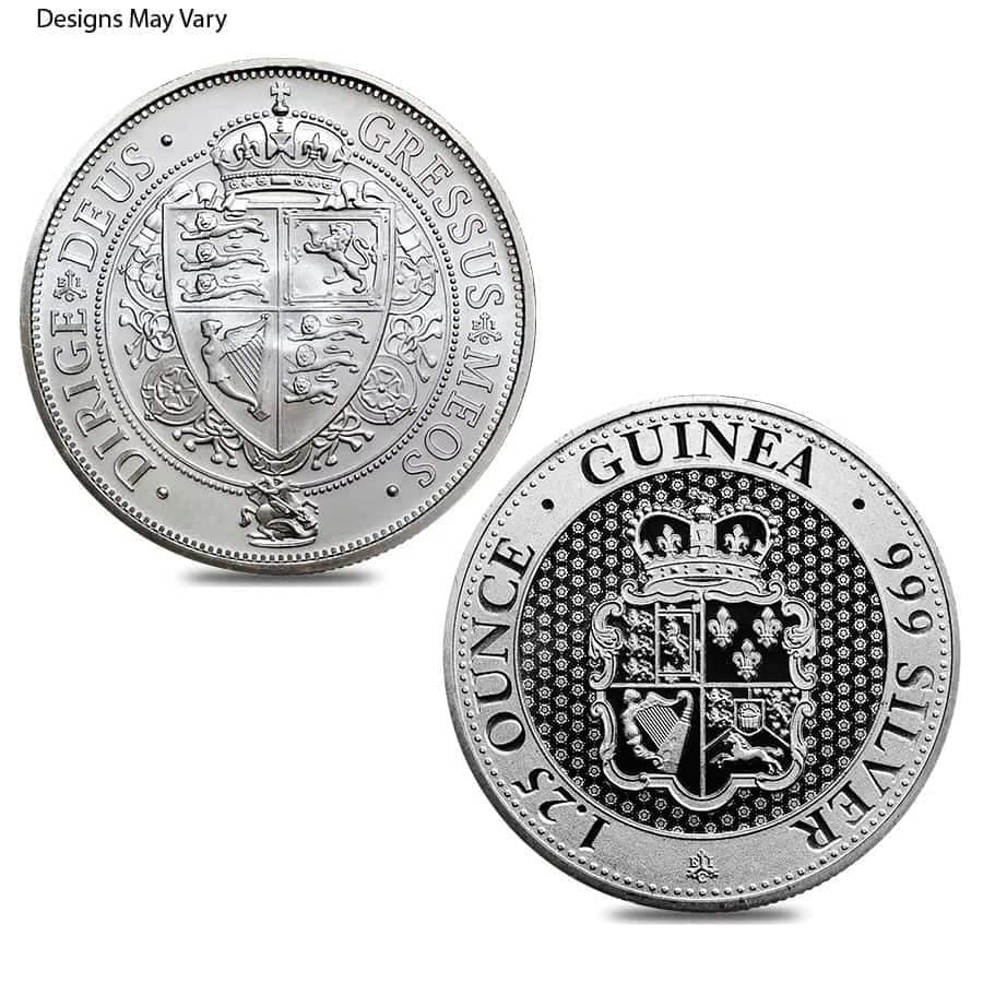 1.25 oz St. Helena Silver Guinea Coin BU (Random Year)