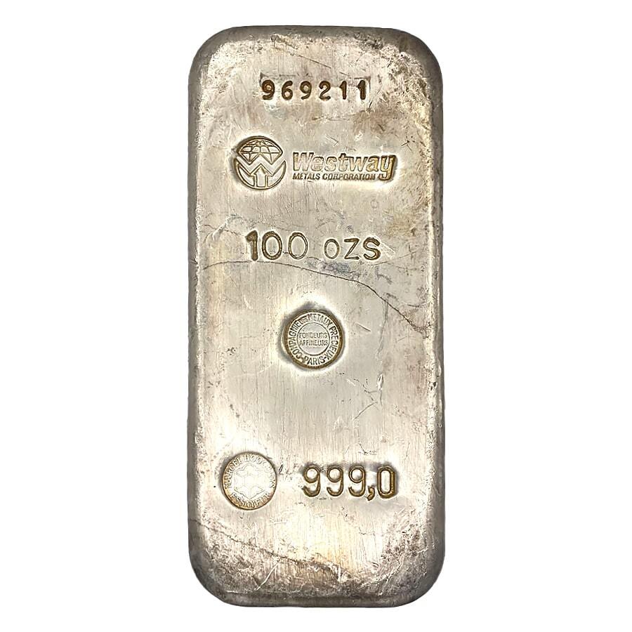 メタルうーぱ　シルバー VintageSilverBullionBar-2023-