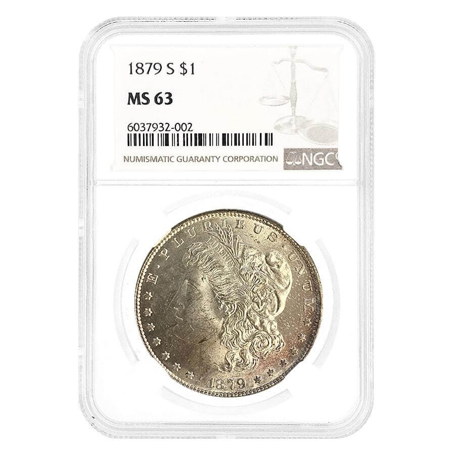 1879-S Morgan Silver Dollar $1 NGC MS 63