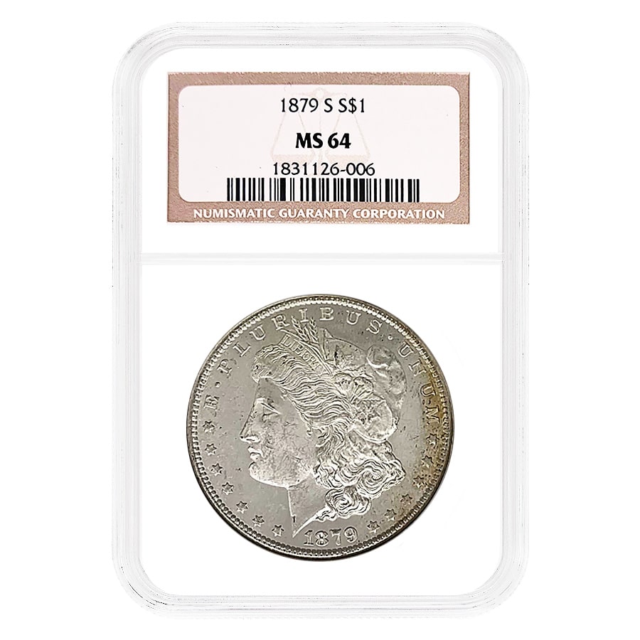 1879-S Morgan Silver Dollar $1 NGC MS 64