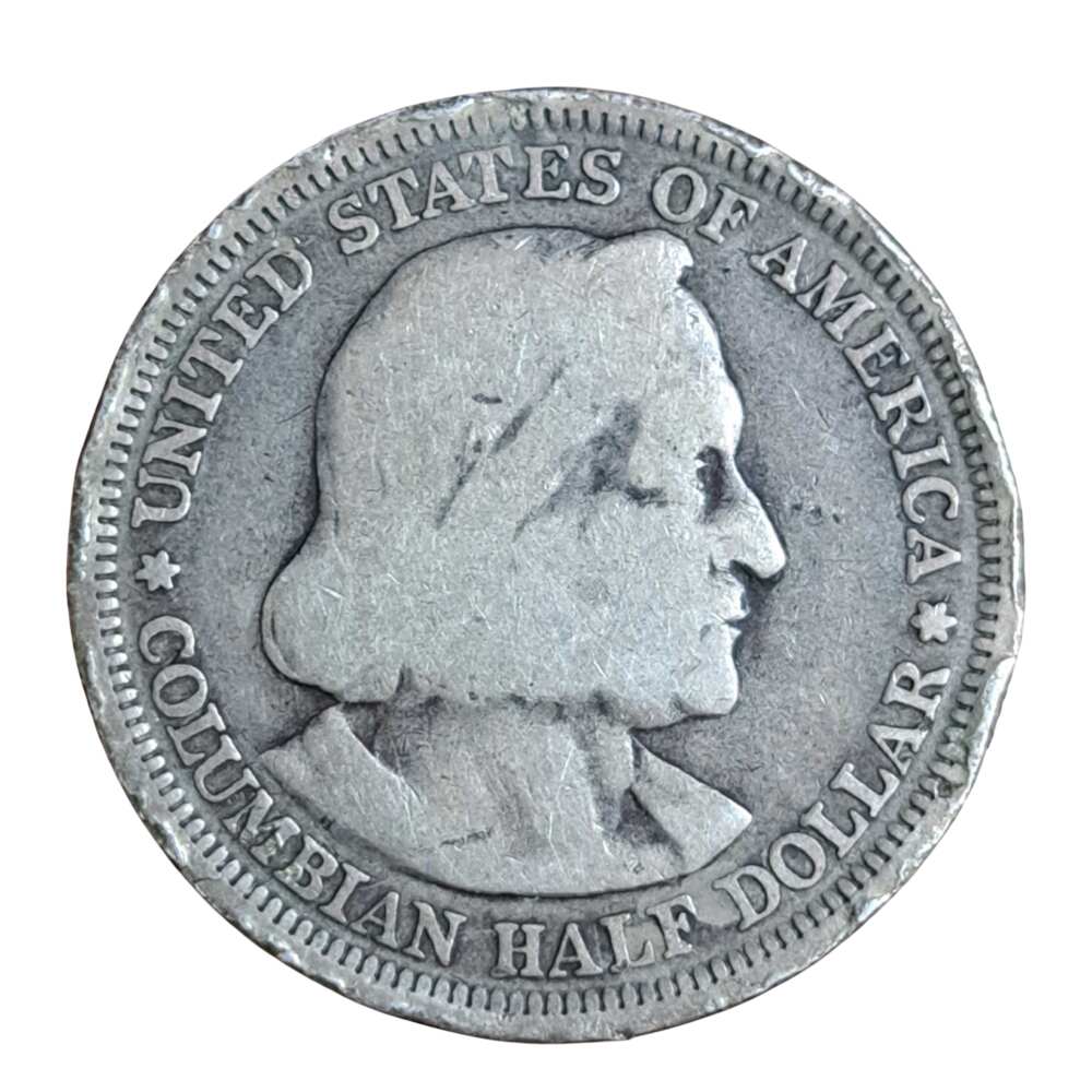 1892/93 Columbian Expo Silver Half Dollar 50C Commemorative Coin Cull