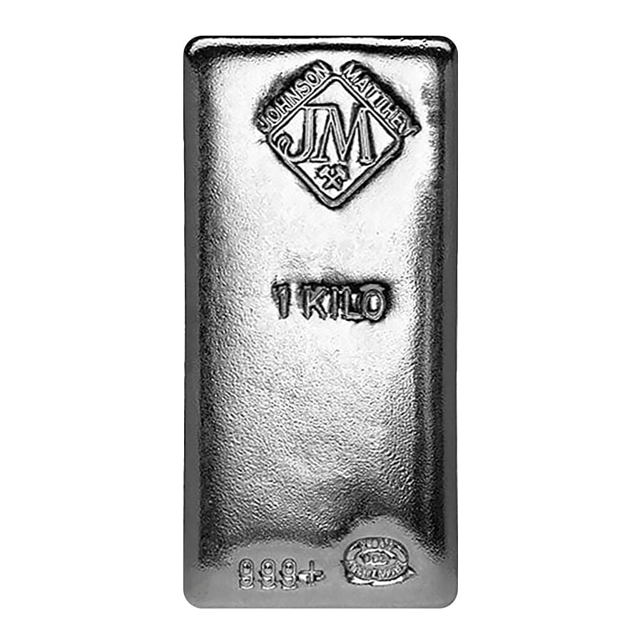 1 Kilo Johnson Matthey Silver Bar .999 Fine (USA)