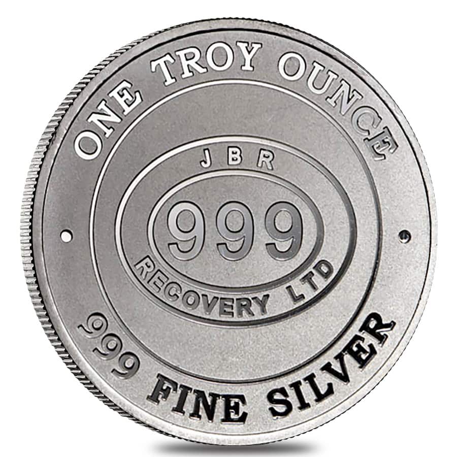 1 oz JBR Silver Round .999 Fine (JBR Recovery LTD)