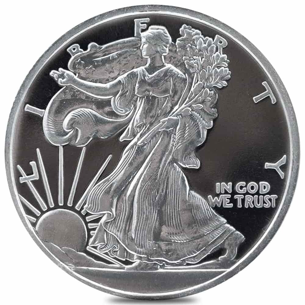 1 oz Mason Mint Walking Liberty Silver Round .999 Fine