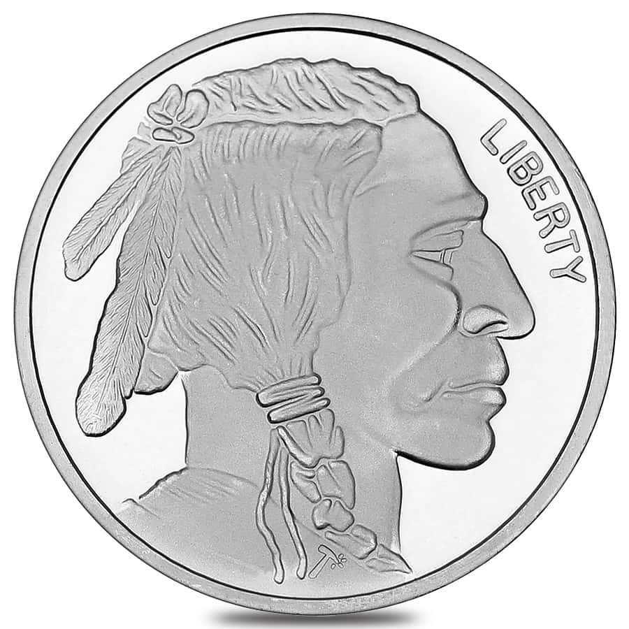 1 oz SilverTowne Buffalo Silver Round .999 Fine