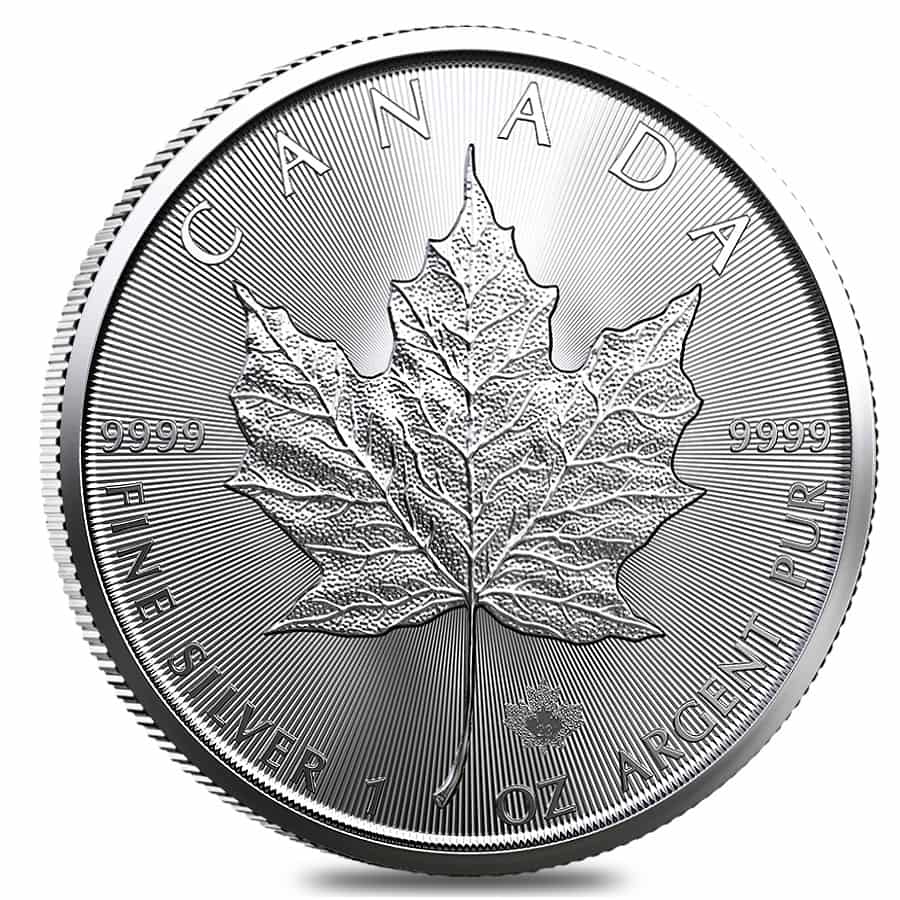 2023 1 oz Canadian Silver Maple Leaf .9999 Fine $5 Coin BU