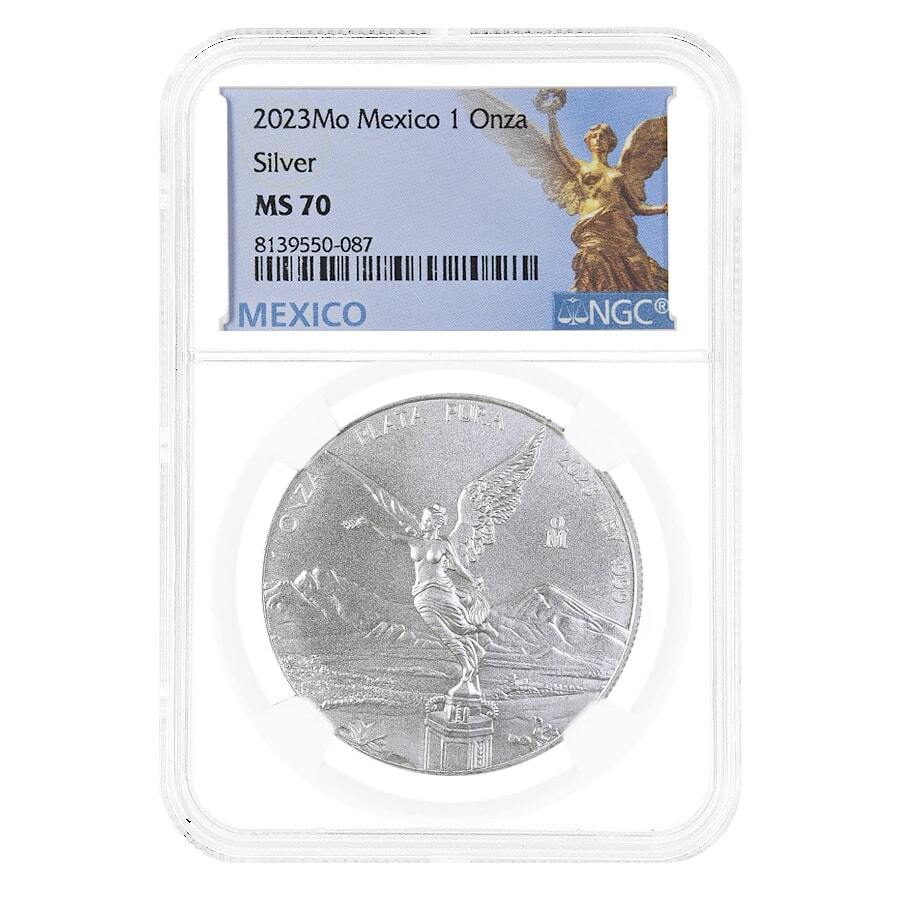 2023 1 oz Mexican Silver Libertad Coin NGC MS 70