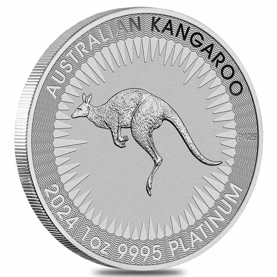 2024 1 oz Australian Platinum Kangaroo Perth Mint BU