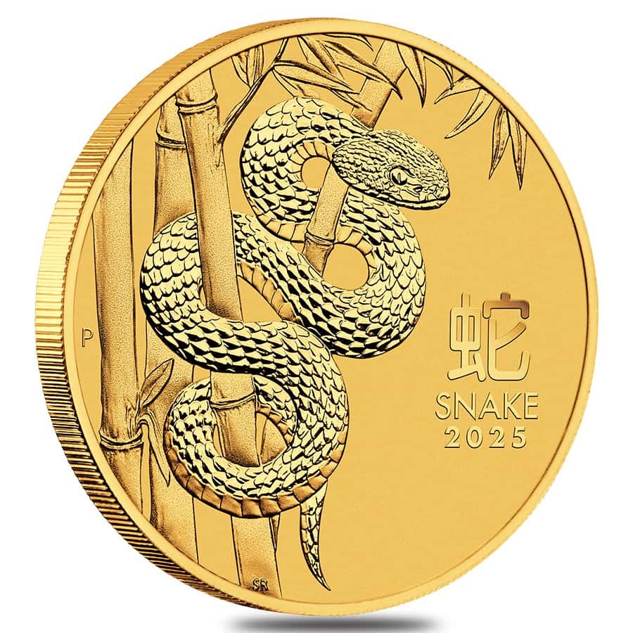 2025 Australia $1 1oz Silver Lunar Year Of The Snake BU – Perth Mint