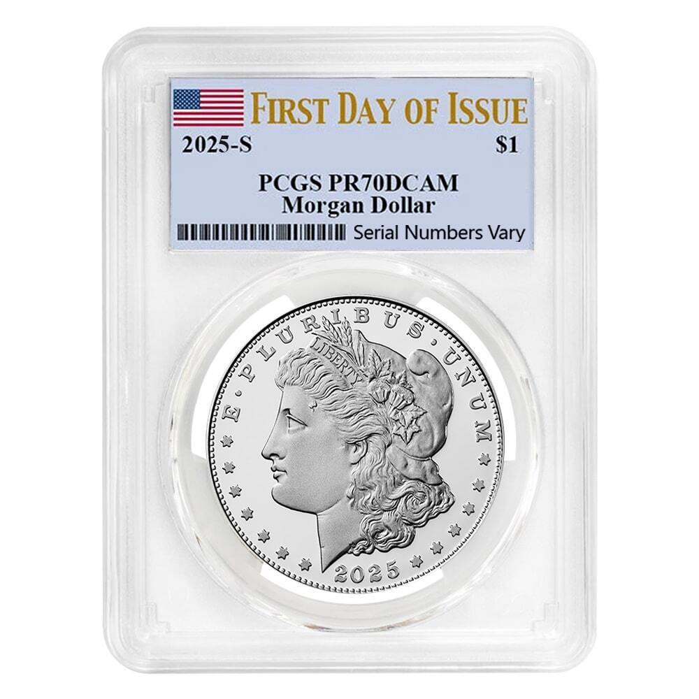 2025-S Morgan Silver Dollar Proof Coin PCGS PF 70 FDOI
