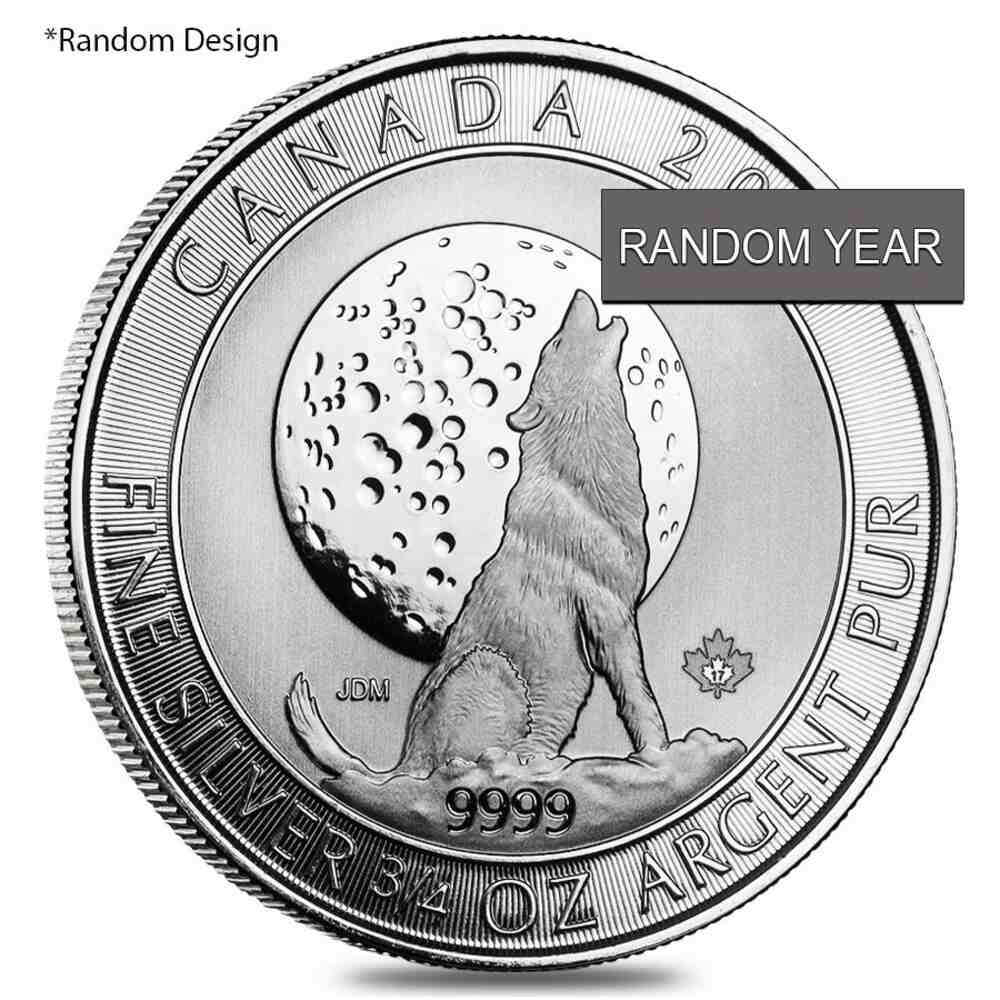 3/4 oz Silver Royal Canadian Mint Coin BU/Proof (Random Design)