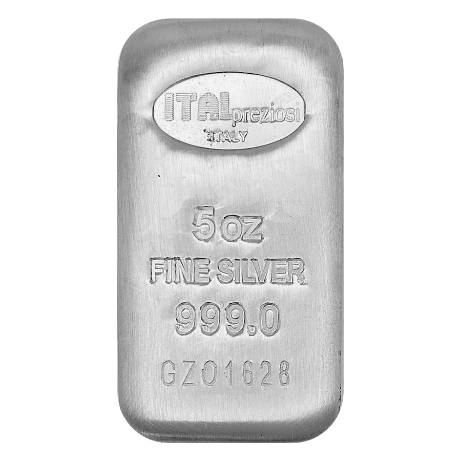 5 oz Italpreziosi Italian Silver Cast Bar | Bullion Exchanges
