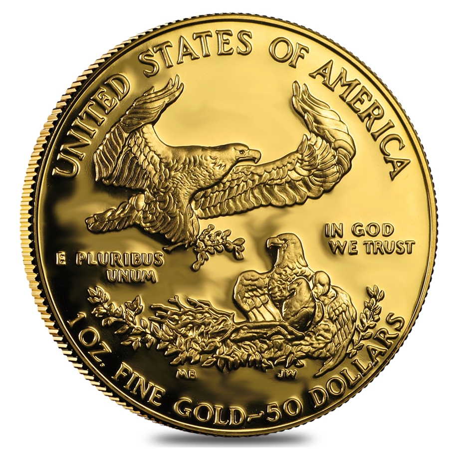 1 oz Gold American Eagle $50 Coin Proof In Cap (Random Year)