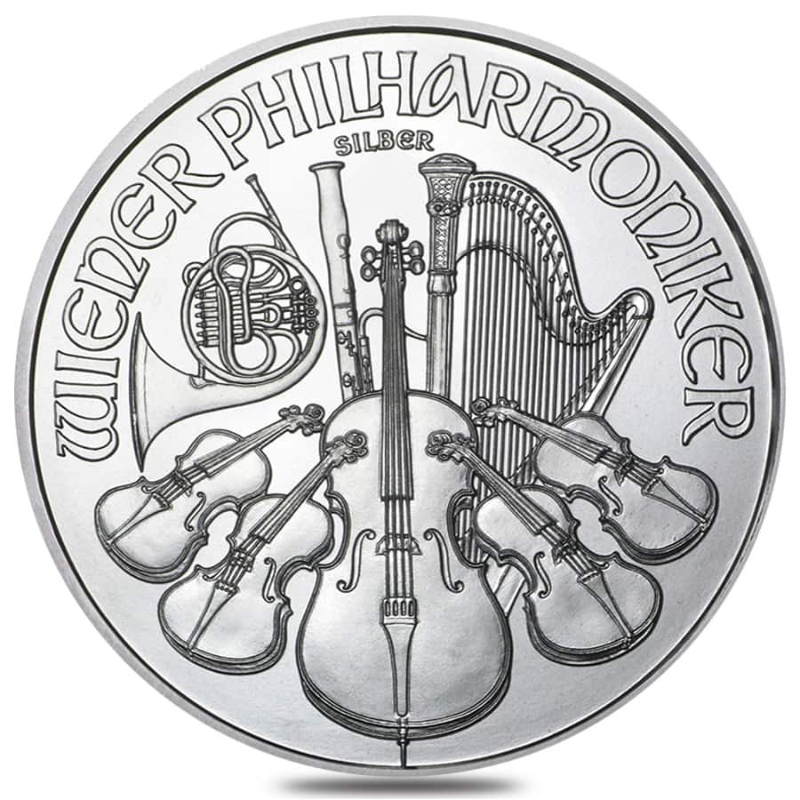1 oz Austrian Silver Philharmonic Coin BU (Random Year)