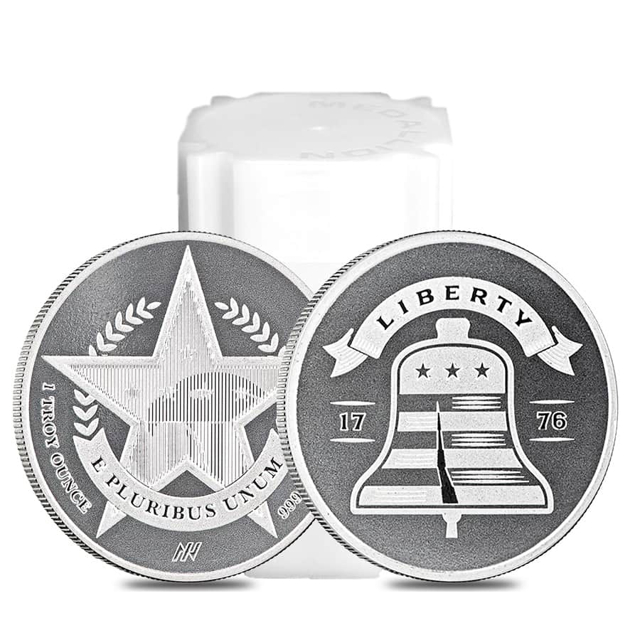 Roll of 20 - 1 oz Asahi Liberty Bell Silver Round .999 Fine
