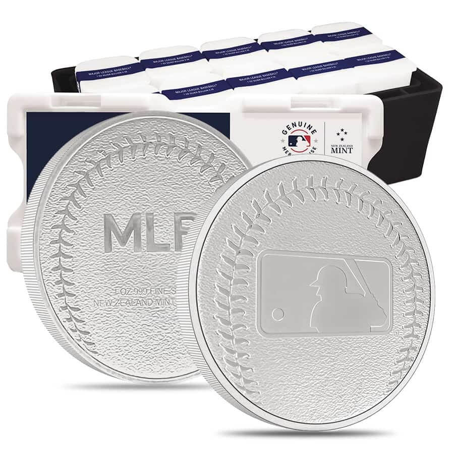 Box of 250 - 2024 New Zealand 1 oz Major League Baseball (MLB) Silver Round .999 Fine