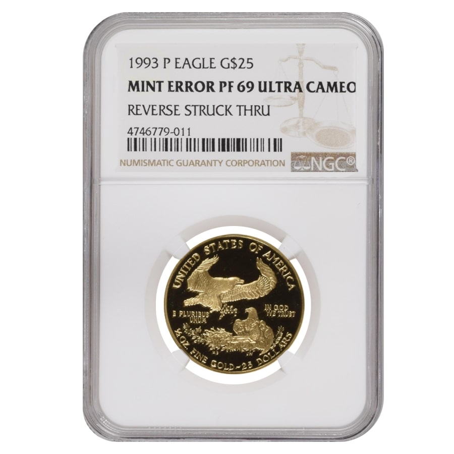 1993 P 1/2 oz $25 Proof Gold American Eagle NGC PF 69 UCAM