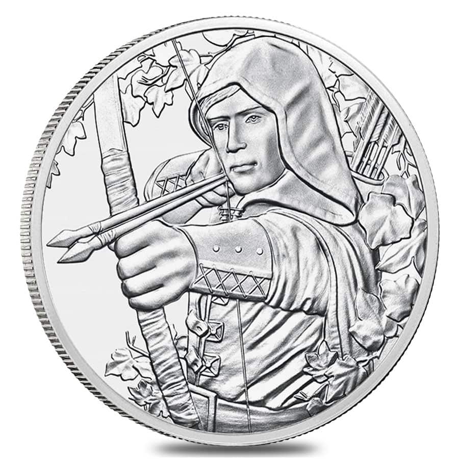 2019 1 oz Austrian Silver Robin Hood Coin BU - 825th Anniversary