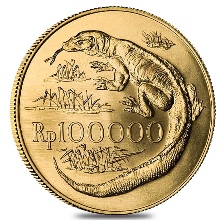 Indonésie – Komodo Dragon 100000 Rupiah 1974 NGC MS64 – RareCoin