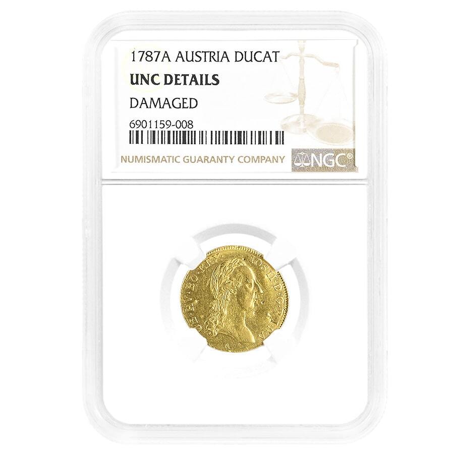 1787 Austria 1 Ducat Gold Coin NGC UNC Details in Stock