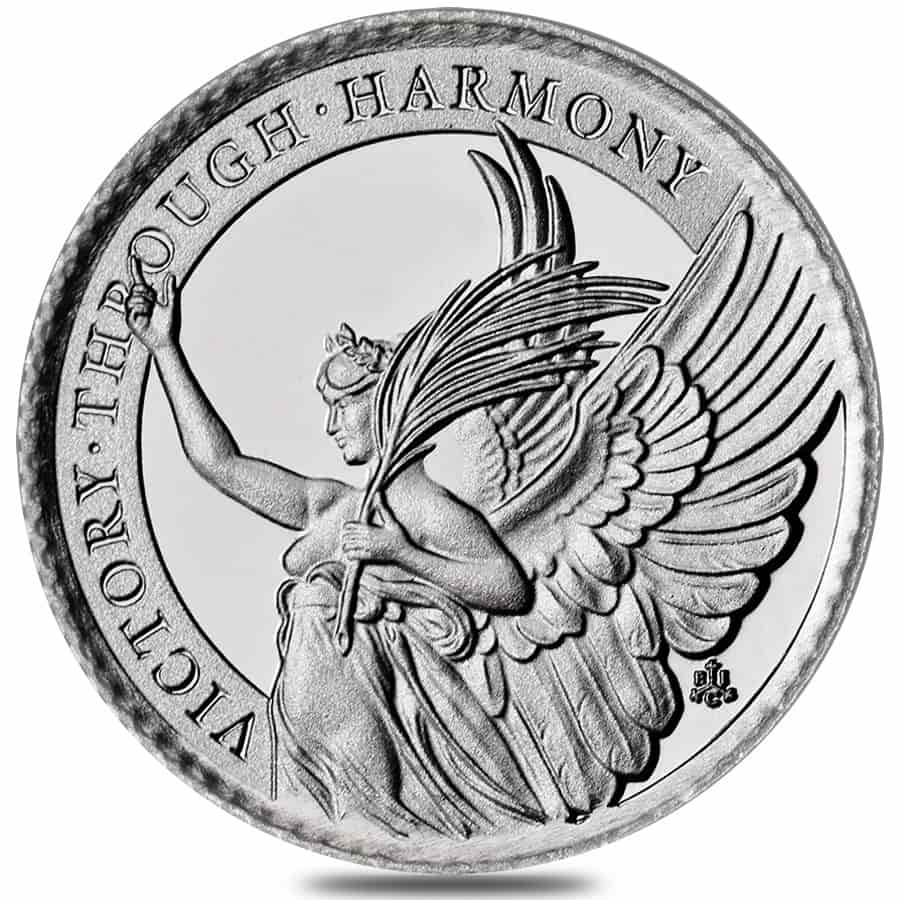 2021 St Helena 1/10 oz Platinum Victory Coin | Bullion Exchanges