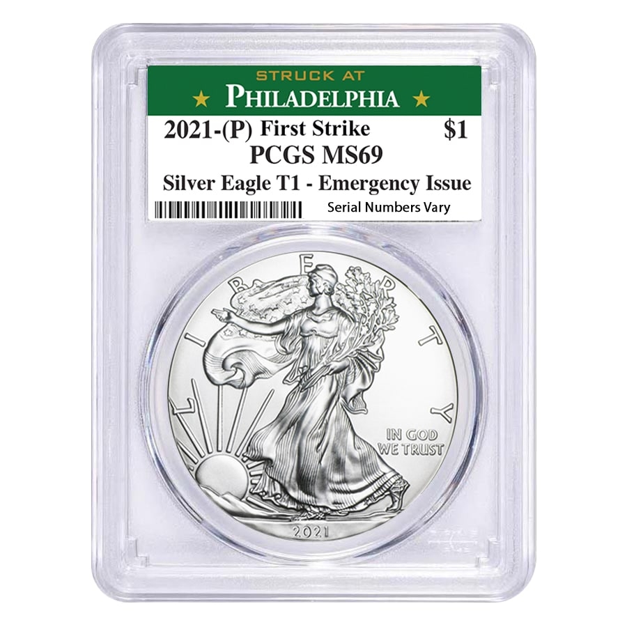 2021 (P) 1 oz Silver American Eagle PCGS MS 69 FS (Philadelphia