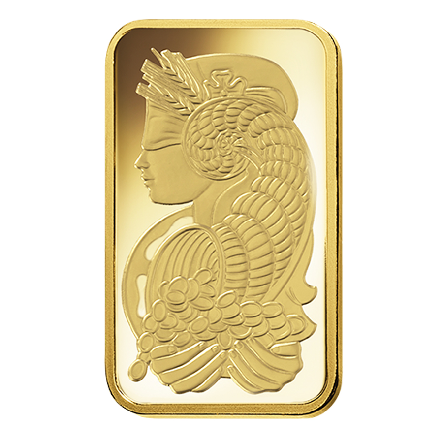 10 gram Gold Bar PAMP Suisse Lady Fortuna Veriscan .9999 Fine (In Assay)