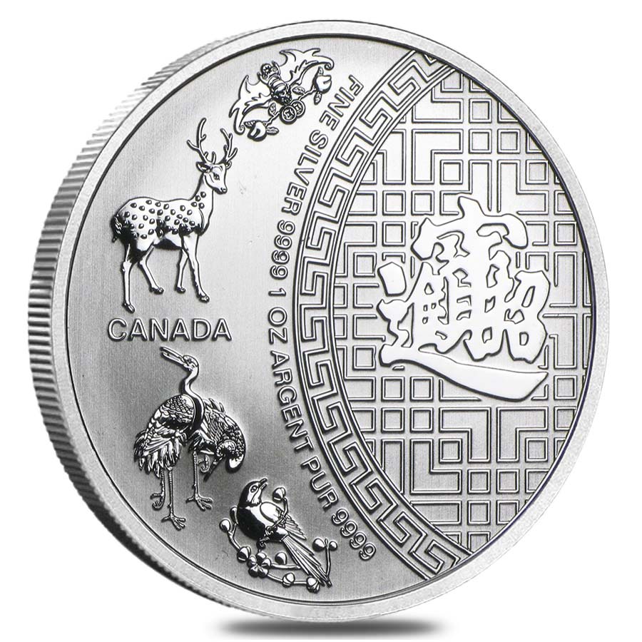 Five Blessings 2014 1 oz Silver Canadian Coin