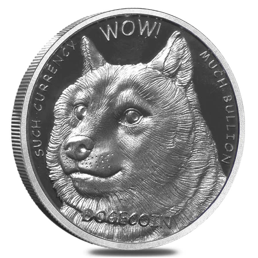 1 oz Silver Dogecoin Medallion - Bullion Exchanges