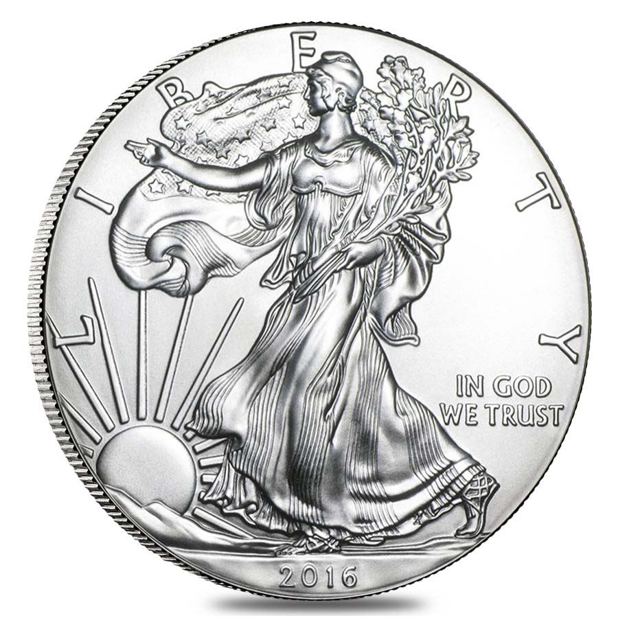2016 1 oz Silver American Eagle $1 Coin BU