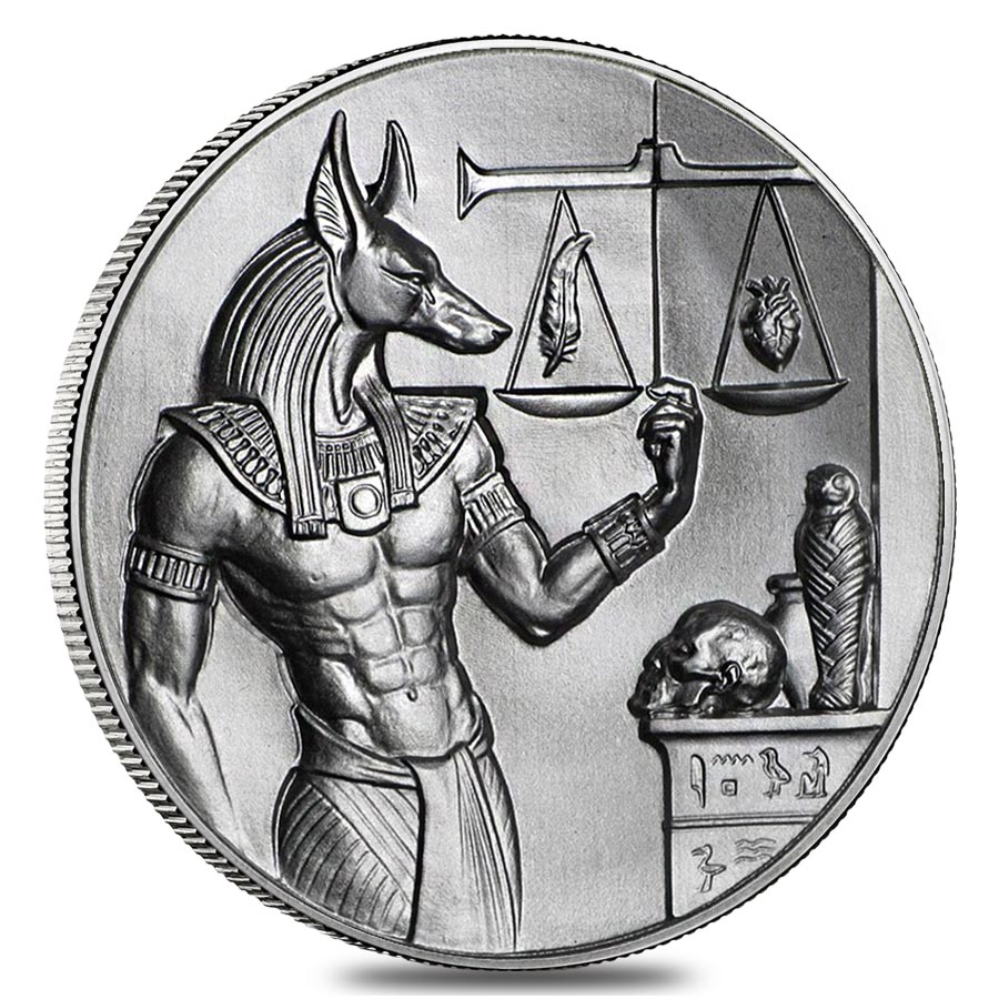 Anubis 2 oz Ultra High Relief Silver Round | Bullion Exchanges