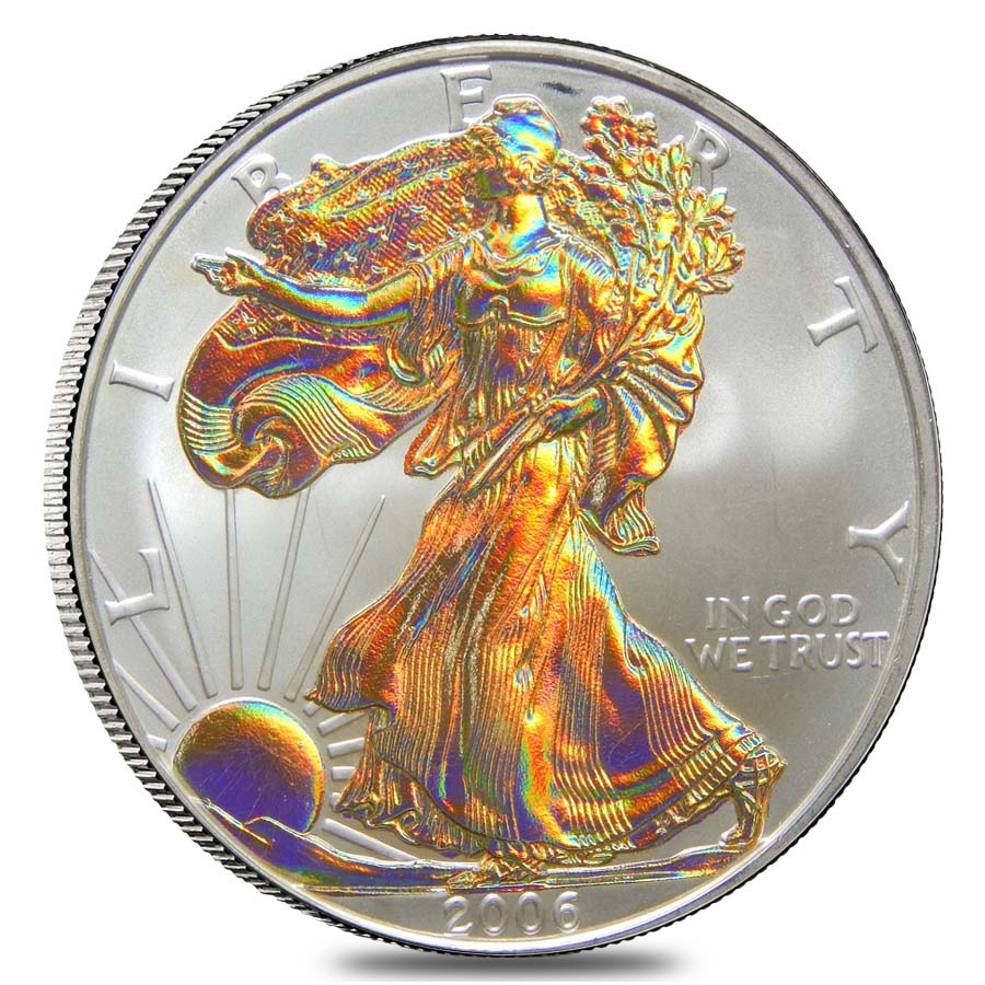 2006 1 oz American Silver Eagle $1 (Gold Plated) Coin