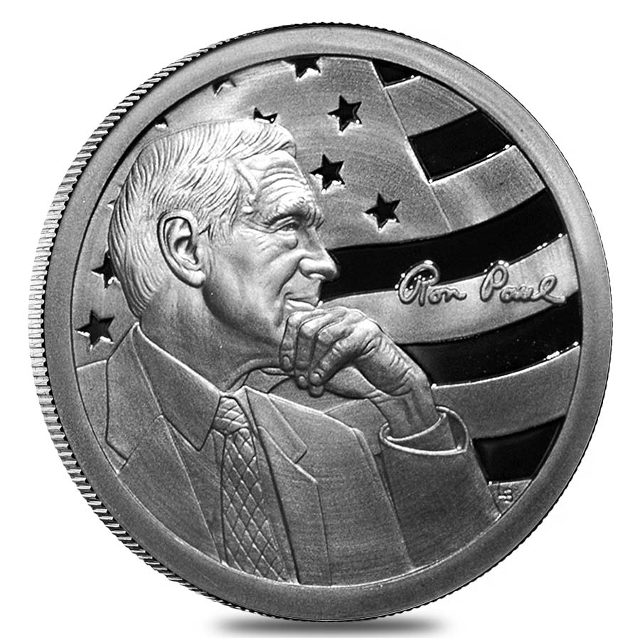Ron Paul 1 oz Silver Proof Round (in Capsule)