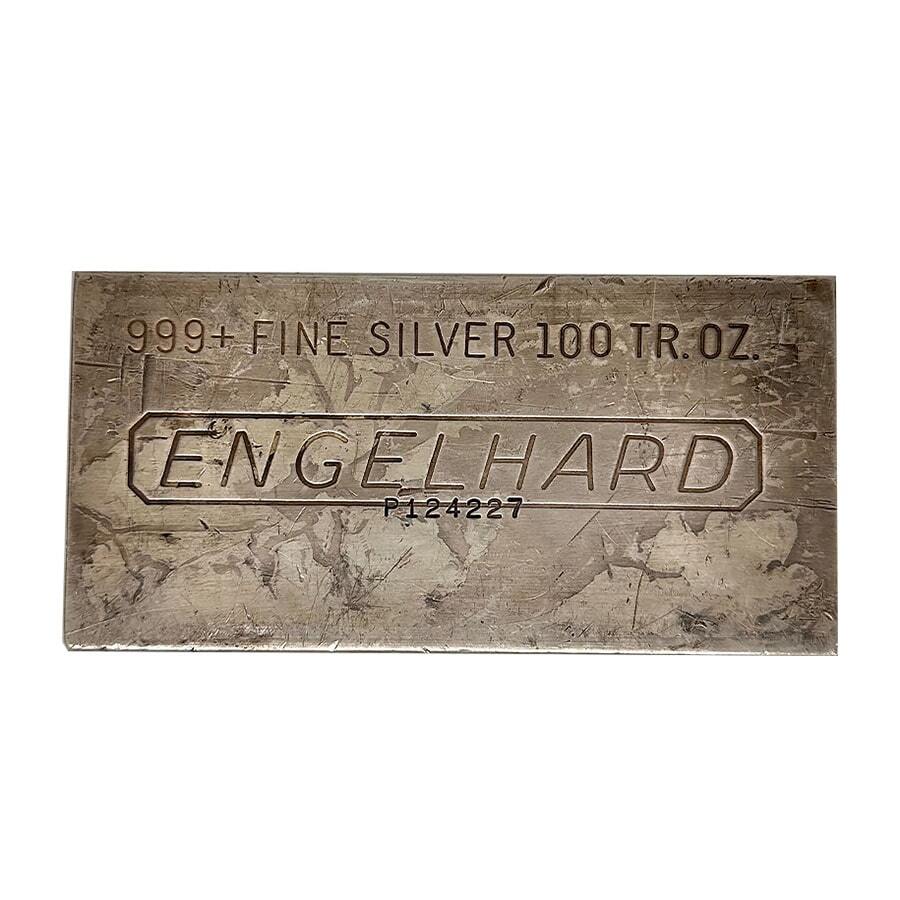 100 oz Engelhard Silver Bar 9th Series Serial Number