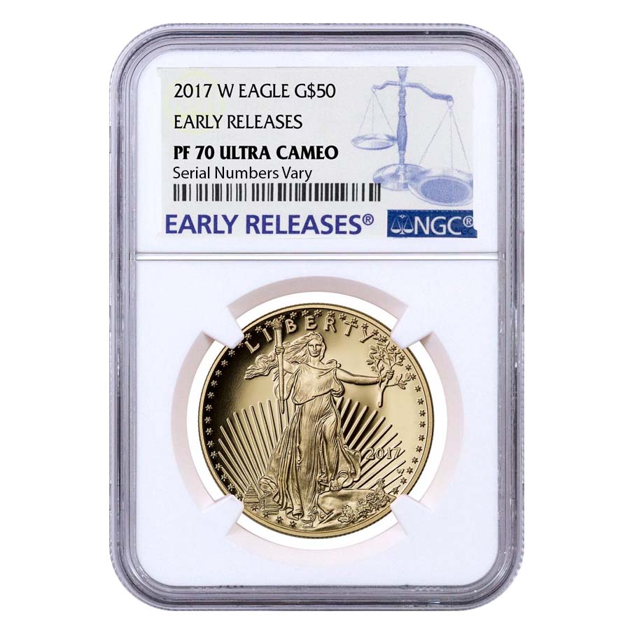 2017-W 1 oz Proof Gold American Eagle Coin NGC PF 70 ER