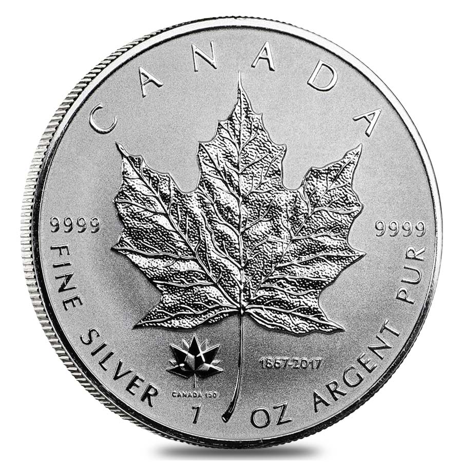 2017 1 oz Silver Canadian Maple Leaf 150th Anniversary Privy $5 Coin