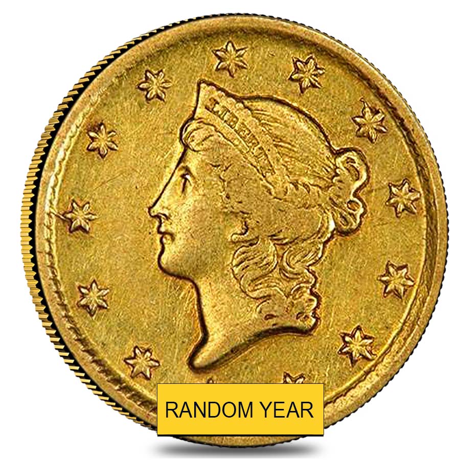 $1 Liberty Head Type 1  Type 1 Gold Dollar - Midas Gold Group