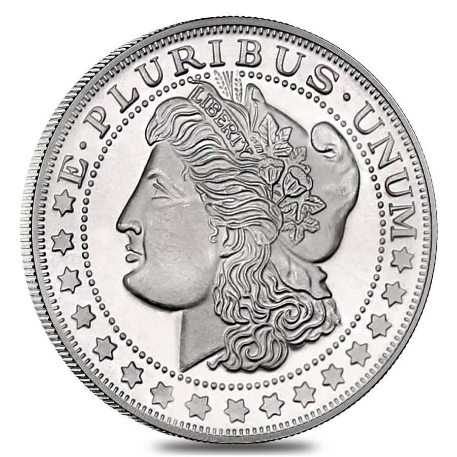 1 oz Morgan Silver Round .999 Silver