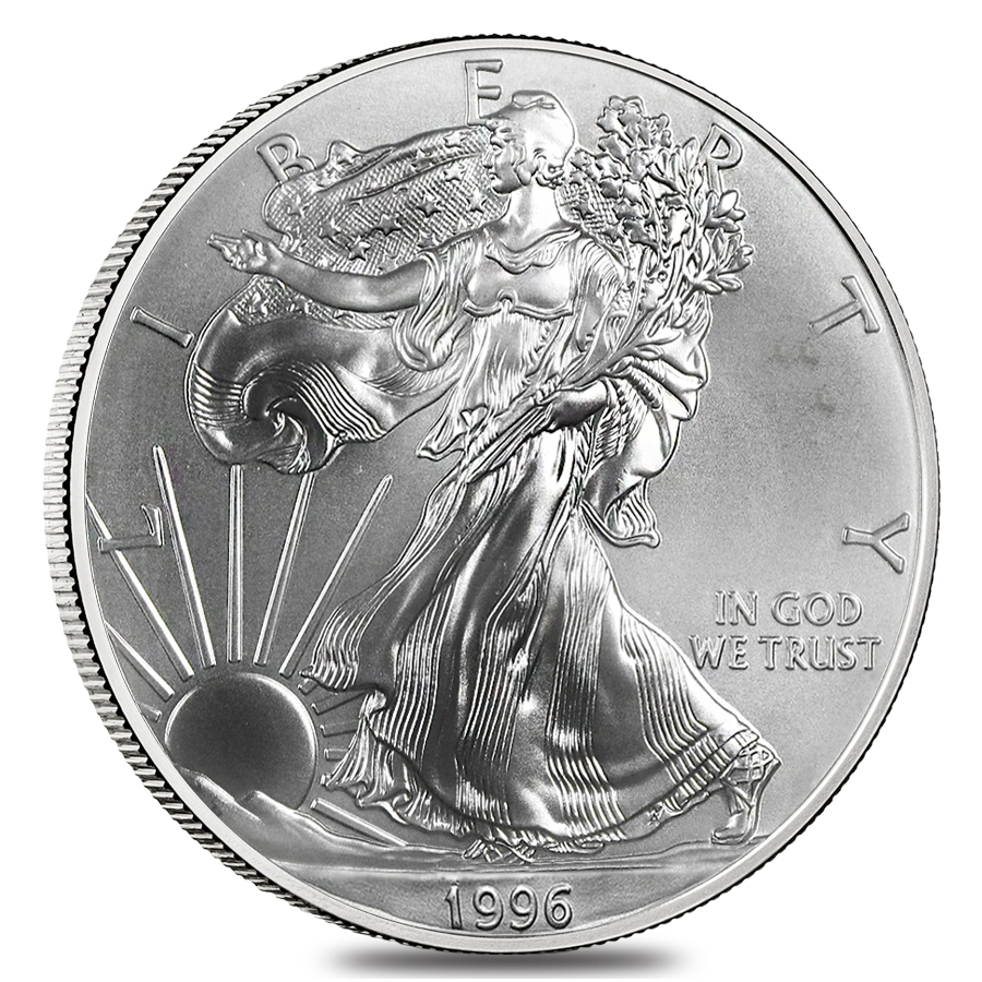 1996 1 oz Silver American Eagle Cull