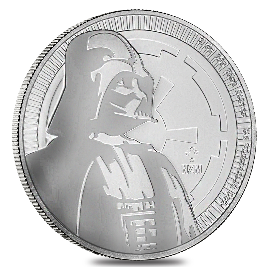 2017 1 oz Niue Silver $2 Star Wars Darth Vader BU