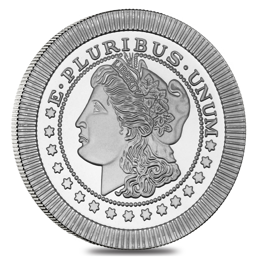 1 oz Morgan Stackable Silver Round .999 Silver