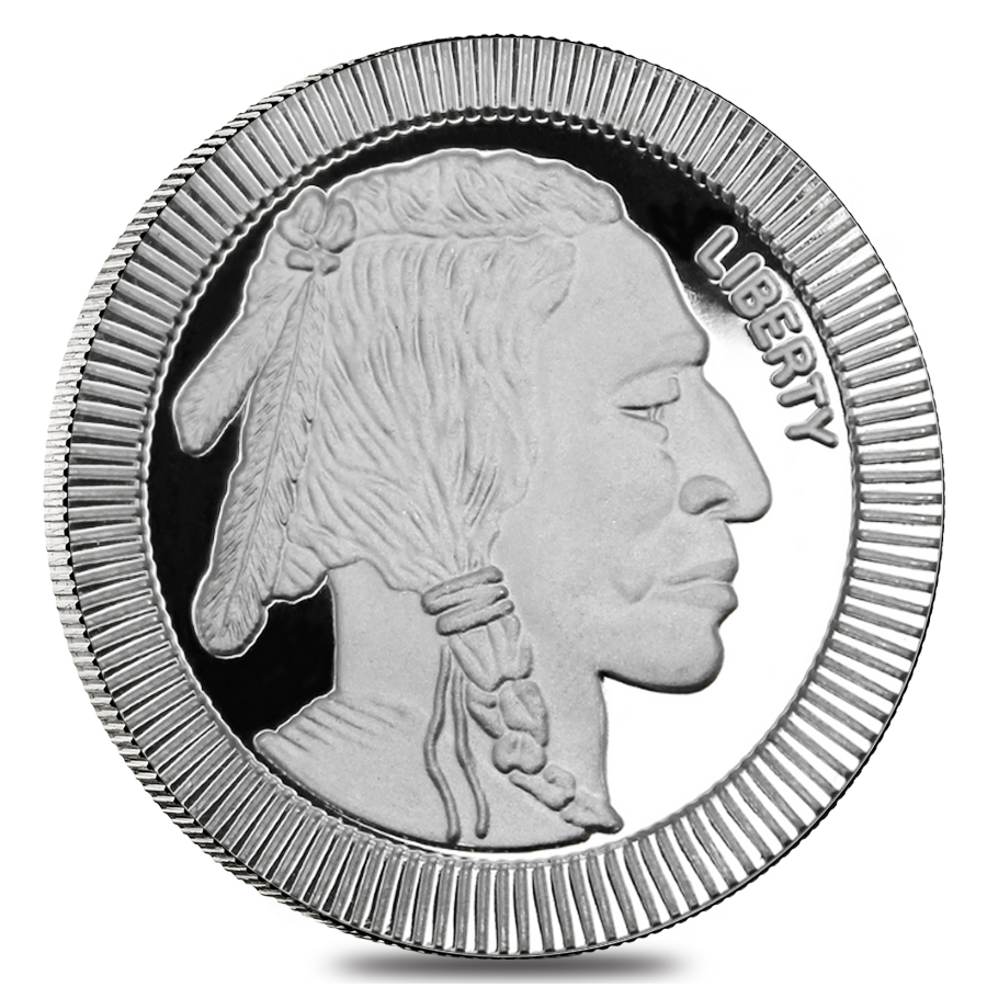 1 oz Buffalo Stackable Silver Round .999 Silver