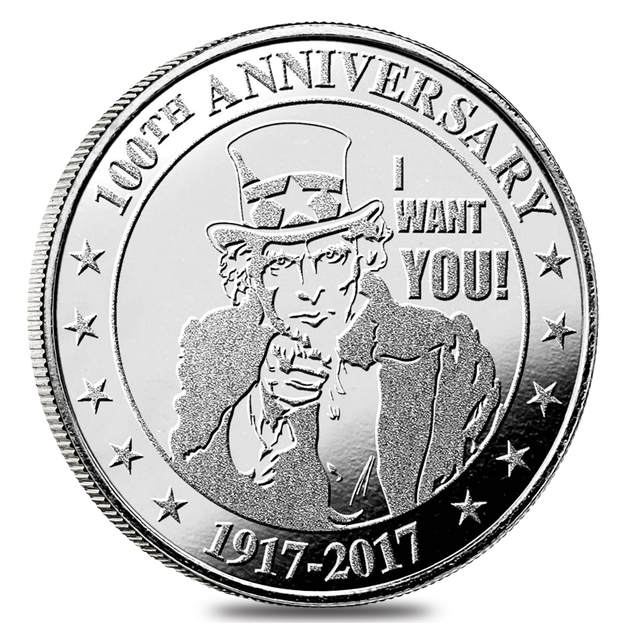 1 oz "I Want You" Silver Round .999 Silver